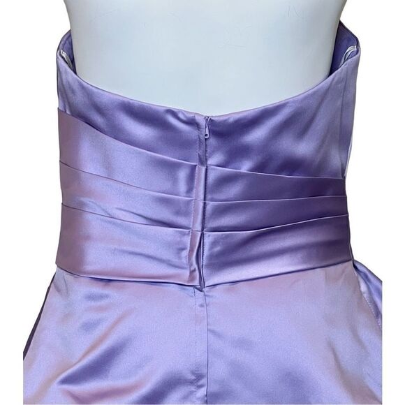 Pretty Maids lilac strapless cocktail dress size 12 - Picture 8 of 16